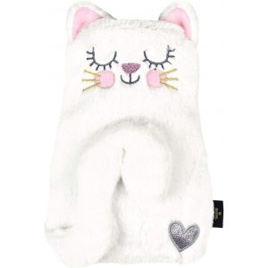 Ed, The Cat Bouillotte Kitty | pour se blottir et se d&eacute;tendre | dans Une bo&icirc;te Cadeau | en Blanc - Neuf