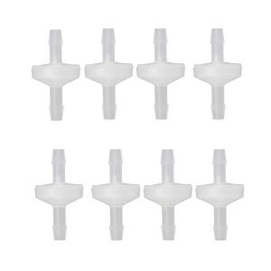8 pcs 1/4 pouce clapet anti-retour 6mm pvdf vanne unidirectionnelle clapet anti-retour en ligne clapet anti-retour pour carburant - Neuf