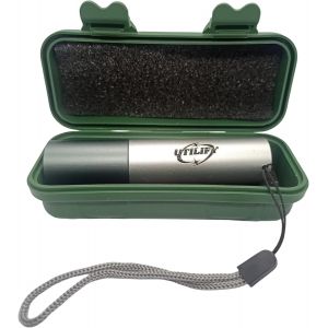 Mini Lampe Torche Led En Aluminium Rechargeable 2000 Lm | 3 Modes Et Zoom R&eacute;glable | Compacte Et &Eacute;tanche Pour Camping, Chasse, Randonn&eacute;e Et Usage Quotidien | Micro-Usb (Aluminium) - Neuf