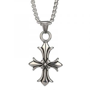 (Style 5) Collier Avec Pendentif Aigle En Acier Titane Pour Homme, Style Punk Hip-Hop Pour Garçons - Neuf