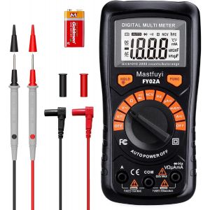 Multim&egrave;tre Num&eacute;rique,Testeur Multiple NCV,Gamme Automatique,Protection Contre Surcharges et Pannes,&Eacute;cran LCD R&eacute;tro&eacute;clair&eacute;,Conservation Donn&eacute;es,Tension,Courant,R&eacute;sistance,Continuit&eacute;,Fr&eacute;quence - Neuf