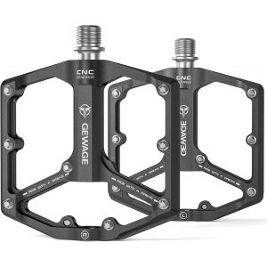 Ulteronixshop-P&eacute;dales De V&eacute;lo De Route/De Montagne - P&eacute;dales De V&eacute;lo &Agrave; 3 Roulements - P&eacute;dales Plates Usin&eacute;es Cnc 9/16" Avec Clous Antid&eacute;rapants Amovibles - Neuf