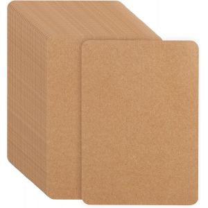 MEVRONISSHOP-Lot de 100 Carte Vierge A6, Cartes Postales Flash Cards Papier Kraft Cartonn&eacute; 250g/m&sup2; pour &Eacute;criture Impression DIY Carte de Voeux Carte de Remerciement (Marron, 14,8 x 10,5 cm) - Neuf