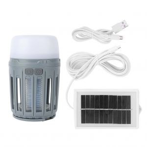 HJLIAN Lampe solaire anti-moustiques electronique (avec panneau solaire et batterie) - Neuf