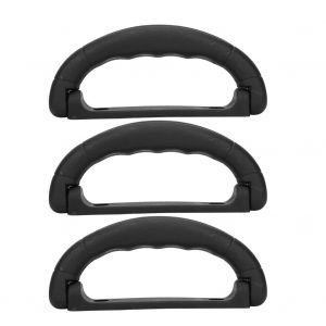 Lot De 3 Valises De Voyage En Plastique Avec Poignee Et Sangle - Neuf