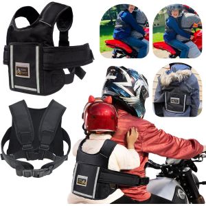Yemaesre-Harnais Moto Enfant, Siege Moto Enfant Harnais De Sécurité Equipement Moto Cross Enfant, Réglable Ceinture Moto Enfant Avec Poche Et Matériau Réfléchissantes Pour Garçons Filles Âgés De 1 À - Neuf