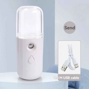 Compteur de recharge d'eau Characterspray,pulvérisateur portatif,humidificateur des yeux portable pour le visage,mini aquarelle - Type white small - Neuf