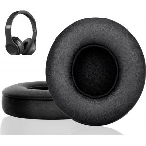 LORANKA-Coussinets d'oreille pour Beats Solo 3, Coussinets de Rechange en Mousse &agrave; M&eacute;moire de Forme, Coussinet Casque de Remplacement en Supression de Bruit pour Beats Solo 2 Solo 3 (Noir) - Neuf