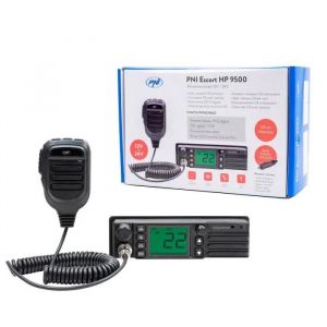 Radio CB PNI Escort HP 9500 multistandard, ASQ, VOX, Scan, 4W, AM-FM, Alimentation 12V / 24V, Prise Plus l&eacute;g&egrave;re Incluse - Neuf