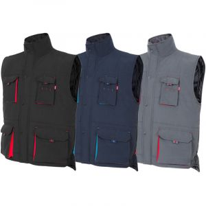 Gilet De Travail Velilla 205902 - Xl - Bleu/rouge - Neuf