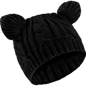 Bonnet D'oreille De Chat Chapeau Mignon Chat Tricoté Chapeau D'hiver Tricoté Chapeau De Câble Pour Les Femmes Filles - Neuf