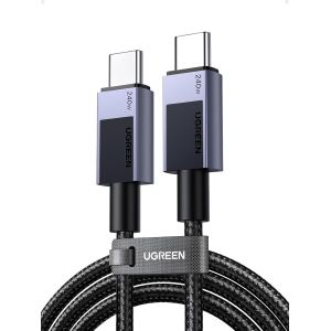 240W Câble Usb C Vers Usb C Pd 3.1 5A 48V 180W 140 W Charge Rapide Nylon Tressé Compatible Avec Macbook Ipad Ordinateur Portable De Jeu Iphone 16 Galaxy S24 Plus Ultra (0.5M) - Neuf