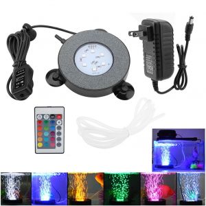 HJLIAN Lampe LED submersible et etanche pour aquarium avec telecommande (prise americaine) - Neuf