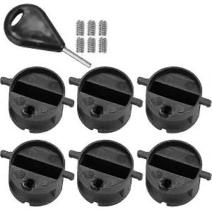 Planche De Surf Queue Fente De Gouvernail Fcs Fin G5 Plugs Box Avec Clé À Vis Clé Noir Northcore Fcs Compatible Fin Plug Set 6pcs - Neuf