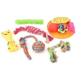 Hjlian Ensemble De Jouets A Macher Pour Animaux De Compagnie, Kit De Jouets A Mordre Pour Chiens, Pour Prevenir La Tristesse Et La Solitude - Neuf