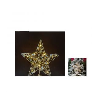 Sapin De Noël Starlight Décoration Intérieure Lumière Couleur Lumière Lumière Cinq Étoiles Starlight Décoration Accessoires Veilleuse (20cm Argent) A - Neuf