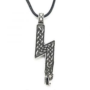 Double Faces Nordique Runes Bijoux Sowulo Loup Pendentif Viking Collier Talisman Bijoux - Neuf