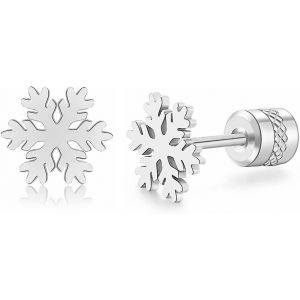 Boucles D¿Oreilles Pour Femmes Filles.Hypoallergénique Surgical Boucles D¿Oreilles En Acier Fleur - Neuf