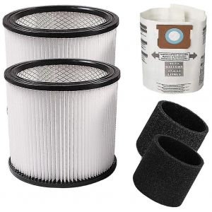 Lot de 2 filtres à cartouche pour aspirateur Shop-Vac 90350 et 90304, avec sac à poussière - Neuf