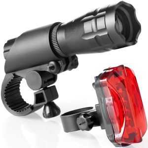 Kit De Phares De Vélo De Montagne 5 W, Lampe Torche Rechargeable, Zoom Puissant (Style 1) - Neuf