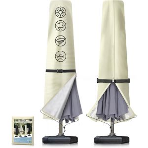 LETNERNY-Housse De Protection Pour Parasol Jusqu'¿¿ Environ 300 Cm - Oxford 600D - Imperm¿¿able - Anti-Uv - Convient Pour La Cour De Jardin (190 X 30/40/50 Cm) - Neuf