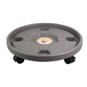 Chariot à plantes à roulettes, support pour pots de fleurs, avec roulettes, support à plantes à roulettes et chariot à plantes en plastique, support pour plantes d'intérieur et d'extérieur - Neuf