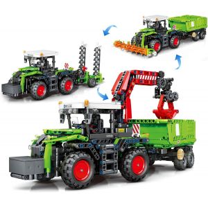 Lbgwp60-3 En 1 Technic Tracteur Moissonneuse, 1481 Pièces Technik Tracteur, Jouets De Construction Tracteur Pour Enfants Dès 12 Ans, Véhicule Agricole Cadeau Pour Garçons Et Filles - Neuf