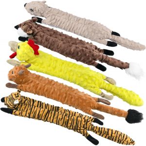 Pack of 5 Squeaky Bubble Plush Puppy Toys-No Padding-for Large and Medium Breed Dogs.[C5] - Neuf