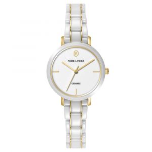 Montre Femme Chouquette Argent&eacute; Cadran Blanc Bracelet Acier C&eacute;ramique Blanc 12 Mm - Neuf