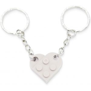 KAL-Porte Clé Coeur Petit, 2Pcs Porte-Clés Porte Clé Coeur Couple,Ensemble Porte-Clés Coeur, Décorations Coeur Assorties, A - Neuf