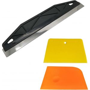 lbgwp60-Protection De Peinture Pour Couper ¿ Outil De Bordure Avec 2 Grattoirs Trapézoïdaux ¿ Outil De Peinture Polyvalent À Bords Droits Pour Enduire Le Papier Peint (Noir, 30,4 Cm) - Neuf