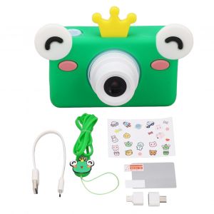 Appareil Photo Numerique Portable 32 Mp Pour Enfants, Motif Grenouille, Ideal Comme Cadeau D'anniversaire, 5 V/1 A - Neuf