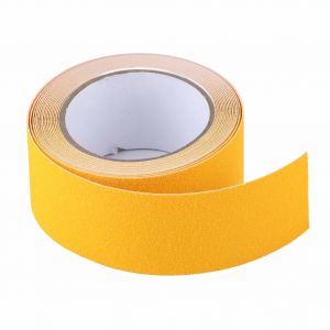XYONG Ruban adhesif antiderapant pour exterieur, haute friction, securite, abrasif, 5 metres de long, jaune - Neuf