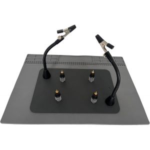 LETNERNY-Troisième Main Magnétique Pour Soudure Avec Tapis De Soudure En Silicone, 4 Colonnes De Pcb Et 2 Bras Métalliques Flexibles Outil De Réparation Manuel Électronique - Neuf