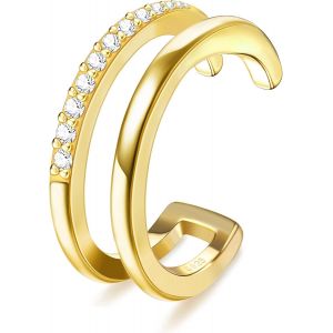 Kal-Boucles D'oreilles Manchette En Argent Sterling 925 Cz Boucles D'oreilles Manchette En Cartilage Helix Non Perçantes Boucles D'oreilles Manchettes Conques Pour Femmes - Neuf