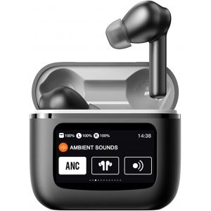 KARWL-Anc Écouteurs Antibruit Actif Sans Fil Avec Écran Tactile Bluetooth Sans Fil Avec Écran Tactile Et Suppression Du Bruit Dans L'Oreille - Neuf