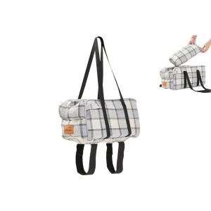 Si&egrave;ge Rehausseur Pour Chien De Petite Taille - Mod&egrave;le Console, Compatible Avec La Plupart Des Voitures, Sangles De S&eacute;curit&eacute;, 49 X 25 X 21 Cm - Neuf