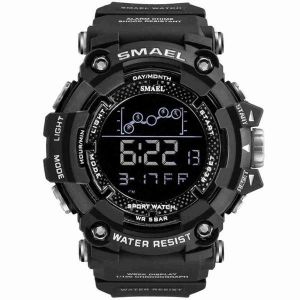 Montre De Sport Num&eacute;rique Army Pour Homme - Noir - Chronom&egrave;tre, &Eacute;tanche, &Eacute;cran Led - Neuf