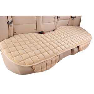 Housse de si&egrave;ge arri&egrave;re avec poche de rangement pour voiture - Beige, taille universelle, confortable et durable - Neuf
