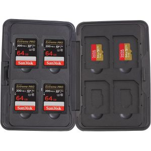 PIAL-Étui Pour Cartes Mémoire Pour 8 Cartes Sd Ou 8 Cartes Microsd,Protection Des Données,Organisation De Cartes Mémoire,Stockage Pour 8 Cartes Sd Microsd,Boîte De Protection,Étui De Transport,Étui - Neuf