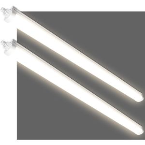 Subzonal-Lot De 2 R&eacute;glette Led 120 Cm, Led 36w 4320lm 4000k Neutre Blanc Ip65 Ext&eacute;rieur &Eacute;tanche, Tubes Lumineux Pour Garage, Cave,Entrep&ocirc;t, Bureau, Atelier, &Eacute;clairage De Cuisine - Neuf