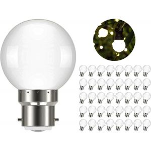 Kaleidoscope-Ampoule Led À Baïonnette B22 3w 240 Lumen Blanc Froid 6000k, Guirlande Guinguette Led B22 Pour Intérieur Jardin Balcon Maison Mariage Fête Noël, Plastiques, Not Dimmable, Lot De[Q1665] - Neuf