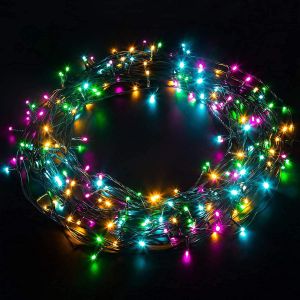 JGD-Guirlande Lumineuse Ext&eacute;rieure 20m 200LEDs Multicolore, Guirlande Lumineuse LED &Eacute;tanche IP44 avec 8 Modes, Guirlande No&euml;l D&eacute;coration No&euml;l Ext&eacute;rieure et Int&eacute;rieure pour F&ecirc;te Soir&eacute;e Mariage - Neuf