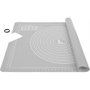 Jexnovashop-Super Kitchen Tapis De Cuisson Tapis &Agrave; P&acirc;tisserie En Silicone Antid&eacute;rapant Extra Large Avec Mesures 71&times;51cm Et Grattoir &Agrave; P&acirc;te, Pour Tapis De P&acirc;te &Agrave; Rouler, Fondant/Tapis De La Cro&ucirc;te &Agrave; T - Neuf