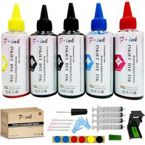 Lot de 5 flacons d'encre et de Recharge d'encre de 100 ML compatibles avec Cartouche d'encre PG-560 CL-561 PG-540 CL-541 PG-560XL CL-561XL PG-540XL CL-541XL - Neuf
