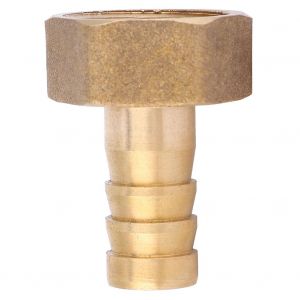 Raccord de tuyau en laiton 5 pieces, embout cannele 14 mm, adaptateur de filetage femelle BSP 1/2"", 3/8"", 3/4"" (3/4"") - Neuf
