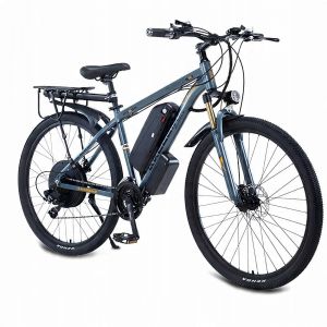 Akez Vélo Électrique 29&#39;&#39; 1000w 48v13ah 45km/H Shimano21 75km Vtt - Gris - Neuf