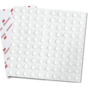 Uni-Fine 100 Pcs Patin Protection Transparent, Auto-AdhéSif Transparente Adhésifs Butées Anti-Bruit Patin Protection Butées de Protection en Caoutchouc Tampon Transparent pour L'artisanat de Meubles - Neuf