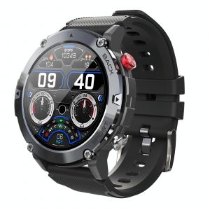 Montre Connectée Écran Hd 1.32 Pouces Appels Bluetooth Étanche Ip67 19 Modes Sport Noir Yonis - Neuf