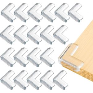 20pcs Protege Coin De Table, Protection Meuble, Protecteur Transparent Des Coins Pour Securite Bebe Maison - Neuf